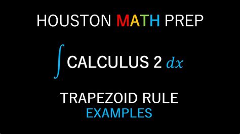 Trapezoid Rule (Examples) - YouTube