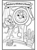 Nursery Rhymes Hickory Dickory Dock  Crayolacom sketch template