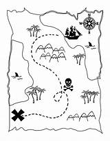 Pirate treasure maps coloring Pages sketch template