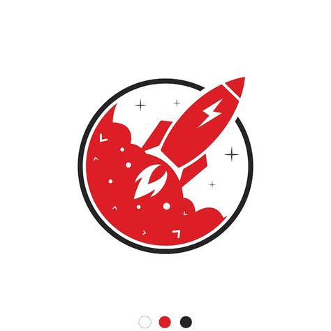 Premium Vector | Vector rocket logo template