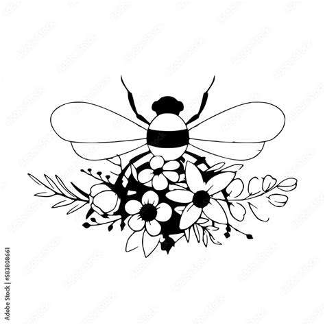 Flower Bee svg, Floral Bee svg file, Save the Bees svg, Bee Kind, Bee Happy, Bee Kind Floral cut ...