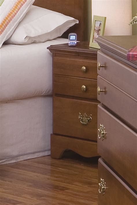 Carolina Furniture Common Sense 2 Drawer Nightstand in Cherry 182200