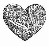 Heart Printable Coloring Pages sketch template