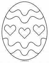 Cracked Easter Egg Coloring Page Pages sketch template