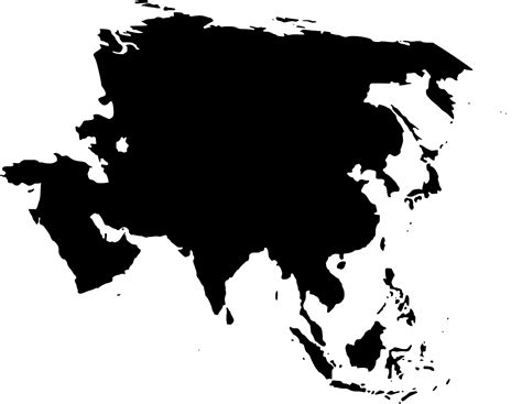 SVG > continent map asia - Free SVG Image & Icon. | SVG Silh
