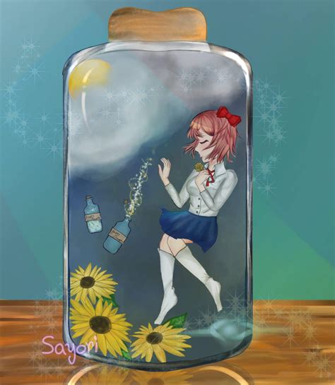 Bottles: Sayori Poem Art 💙 | Doki Doki Literature Club! Amino