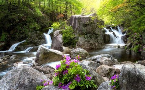 Spring Waterfall Wallpapers - Top Free Spring Waterfall Backgrounds - WallpaperAccess
