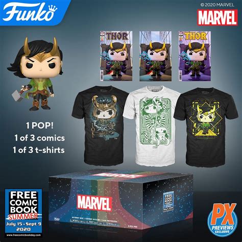 Marvel Funko Loki Pop! Mystery Box - Free Comic Book Summer 2020 - Previews Exclusive