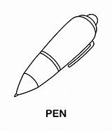 Coloring Page With Pen For Kids 8706528 Vector Art At Vecteezy sketch template