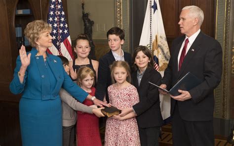 McMahon family matriarch Linda McMahon at the White House with all six of her grandchildren ...