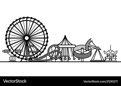 Fun Park Clipart Black And White - minimalistisches Interieur