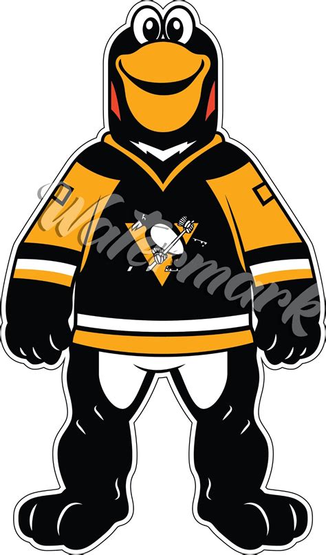 Pittsburgh Penguins Mascot Sticker / Vinyl Decal | Iceburgh Mascot Sti ...