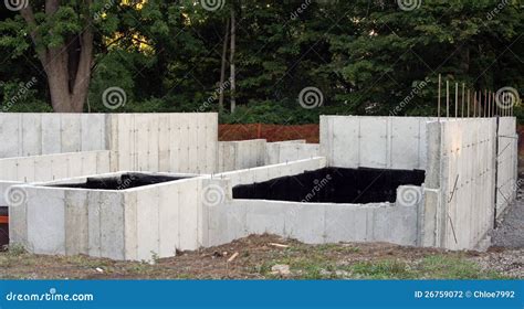 Concrete foundation stock photo. Image of house, urban - 26759072