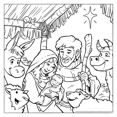 Baby Jesus In A Manger Coloring Pages at GetColorings.com | Free printable colorings pages to ...