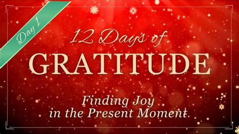 12 Days of GRATITUDE Affirmation Meditation DAY 1 Finding Joy in the ...
