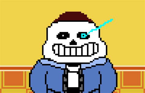 Sans battle pixel art