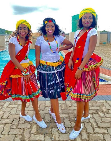 Tsonga Wedding Bridesmaids | African traditional wear, Tsonga ...