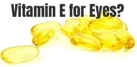 Vitamin E for Eyesight - What Does it Do?