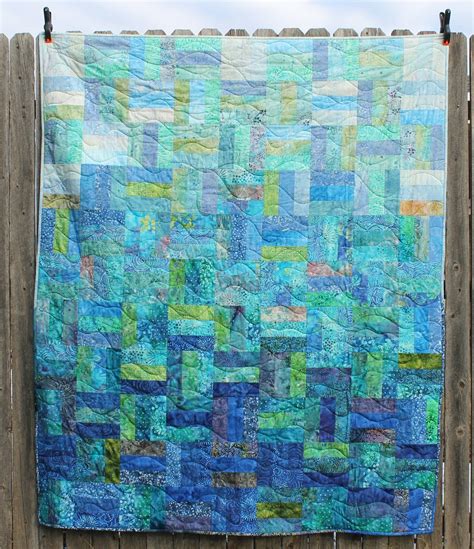 Bottom of the Deep Blue Sea - a Finished Quilt — Katie Mae Quilts