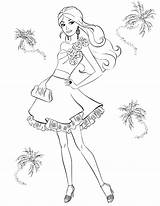 Barbie Coloring Sheet Printable sketch template