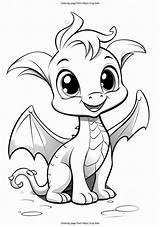 Cute dragon coloring Page From Zupkids sketch template