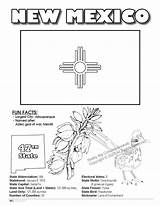 New Mexico State Coloring Book 85 X 11 sketch template