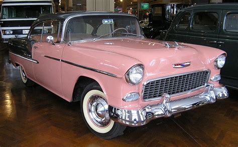 Pink 50's car. My dad had one like this! me: my dads 55 chevy was orange,. wonder if anyone has ...