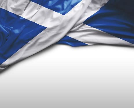 Scottish Waving Flag Stock Photo - Download Image Now - iStock