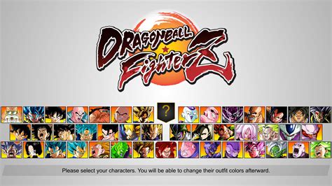 Current roster but with Dokkan Art : dragonballfighterz