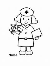 Printable Nurse Coloring Pages sketch template