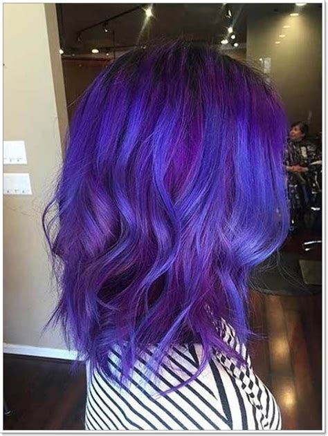 Short Blue And Purple Hair