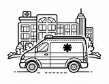 Free Printable Ambulance Coloring Pages sketch template