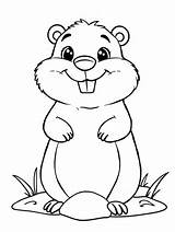 12  Free Printable Groundhog Day Coloring Pages For Kids sketch template