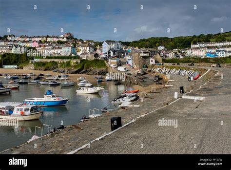 The harbour at New Quay, Ceredigion, Wales Stock Photo - Alamy