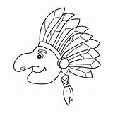 Coloring Pages Indian Feathers sketch template
