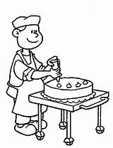 Baker Coloring Page At GetColoringscom  Free Printable Colorings sketch template
