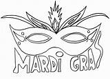 Free Printable Mardi Gras Coloring Pages sketch template