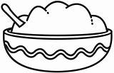 Mashed Potatoes coloring Page  ColouringPages sketch template