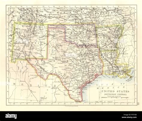 Map Of Texas Oklahoma And Colorado