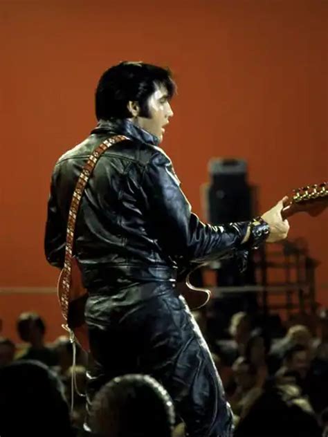 Elvis Presley Comeback Special American Singer Leather Jacket - Just ...