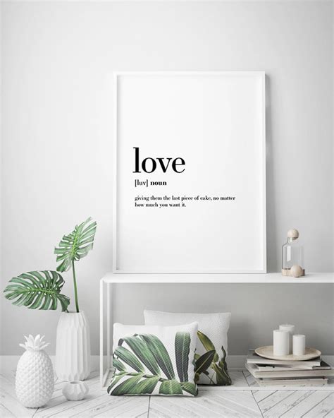 Love Definition Love Wall Art Printable Definition Funny - Etsy