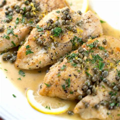 Chicken Piccata with Lemon Caper Sauce - Jessica Gavin