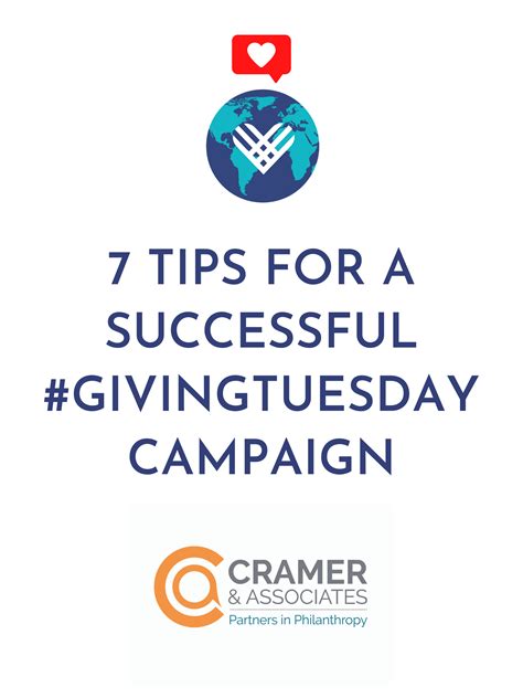 7 Tips for a Successful Giving Tuesday Campaign – Cramer & Associates