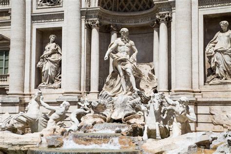 Neptune on Trevi Fountain stock photo. Image of sightseeing - 37521886