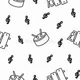 Musical Instruments Coloring Page Stock Vector  Illustration Of Hobby sketch template