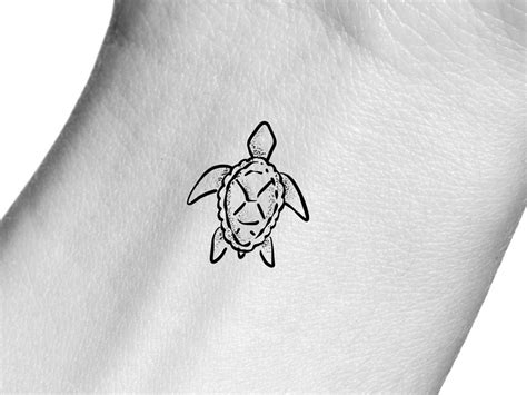 Small Sea Turtle Temporary Tattoo - Etsy