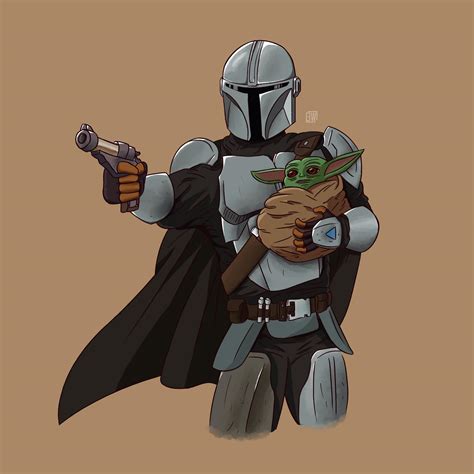 Baby Yoda Mandalorian - Movie Wallpaper