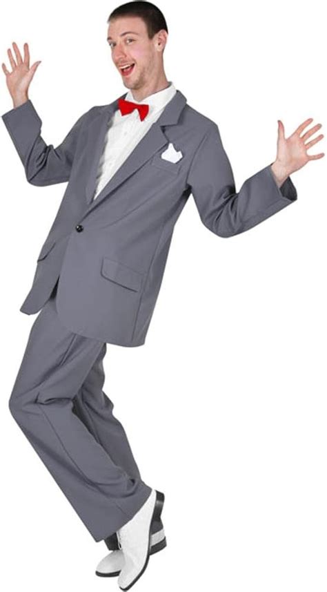 Men Pee Wee Herman Suit Adult Costume Standard Size roegh.nl