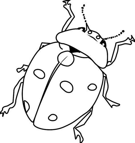 Ladybug Outline Clip Art at Clker.com - vector clip art online, royalty free & public domain