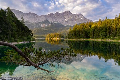 Eibsee at sunrise (Germany) Foto & Bild | deutschland, europe, bayern Bilder auf fotocommunity